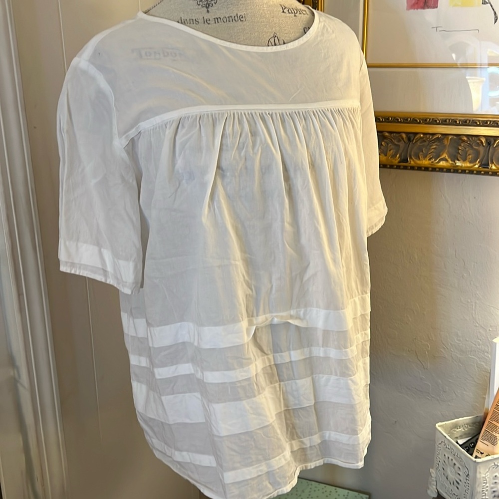Amour Vert white blouse, size medium